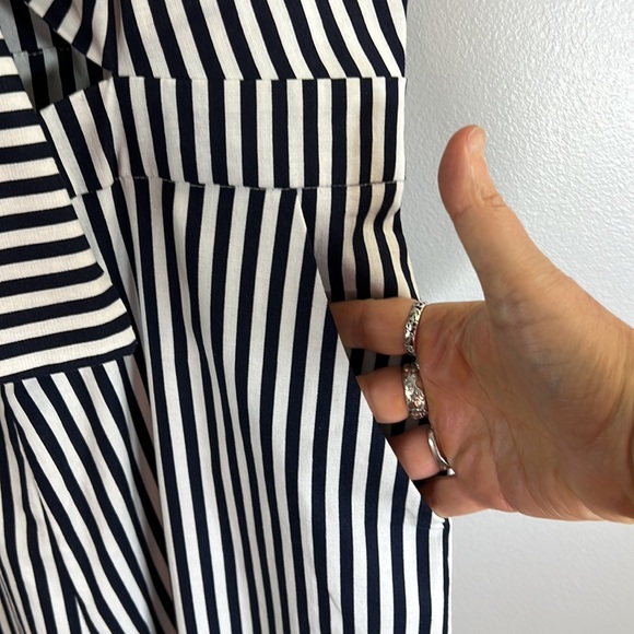 Main Strip Montego Bay Striped Jumpsuit Size Large - Picture 5 of 13